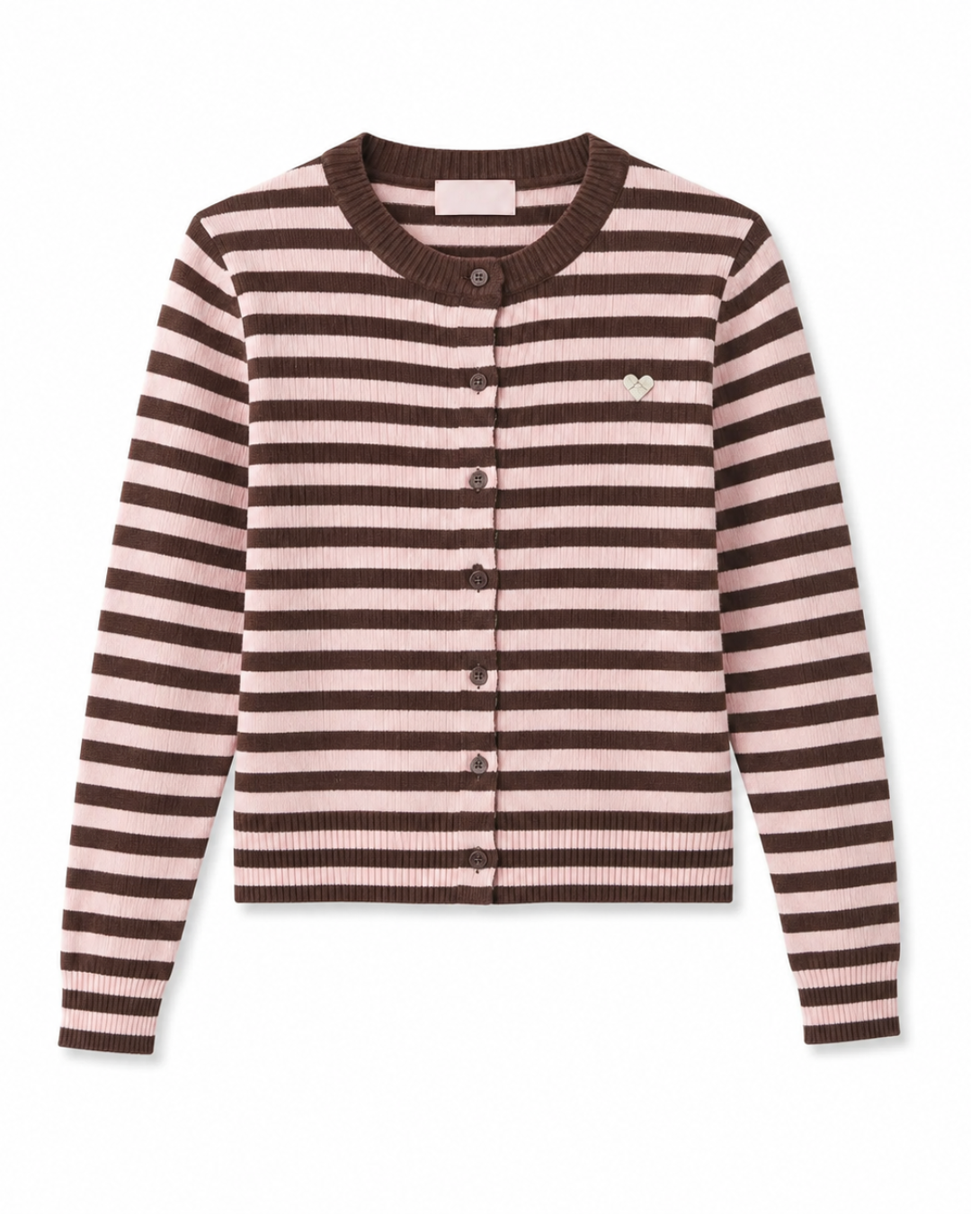 Striped ニットカーディガン
