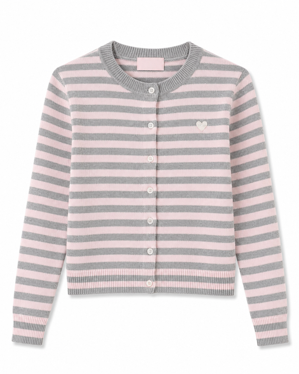 Striped ニットカーディガン