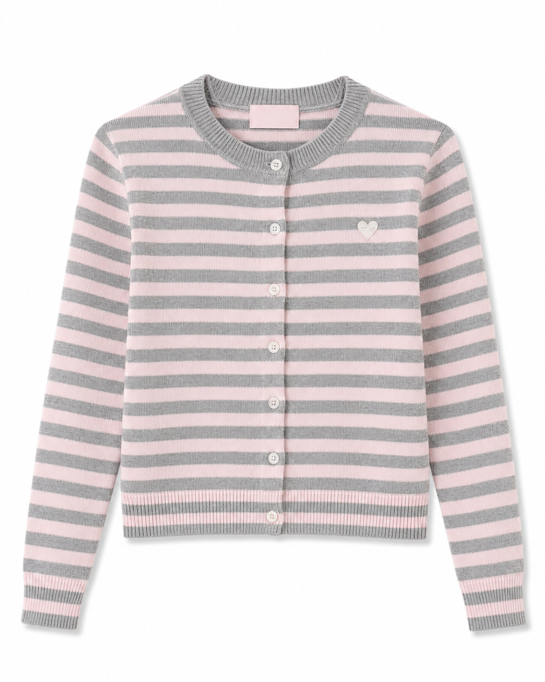 Striped ニットカーディガン