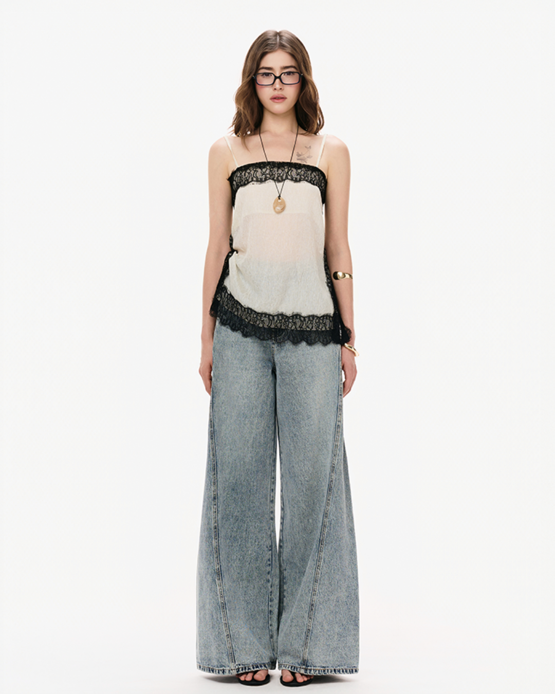 Liora Lace White トップ