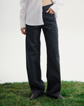 Low-Rise Stripe Wide Jean