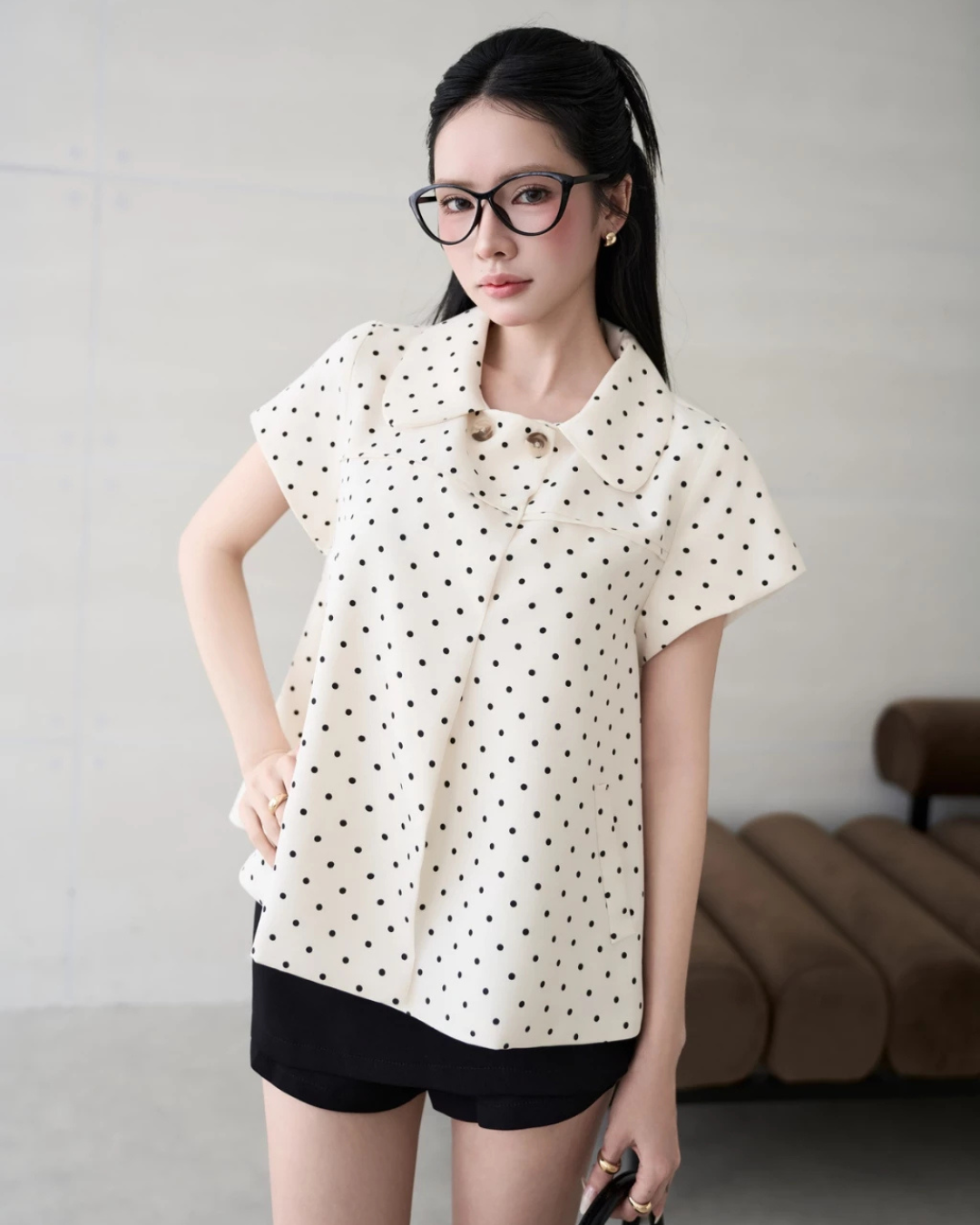 Bi Babydoll Dot トップ