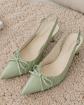 Ribbon Slingback パンプス