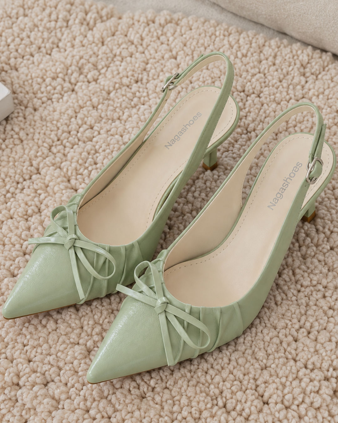 Ribbon Slingback パンプス