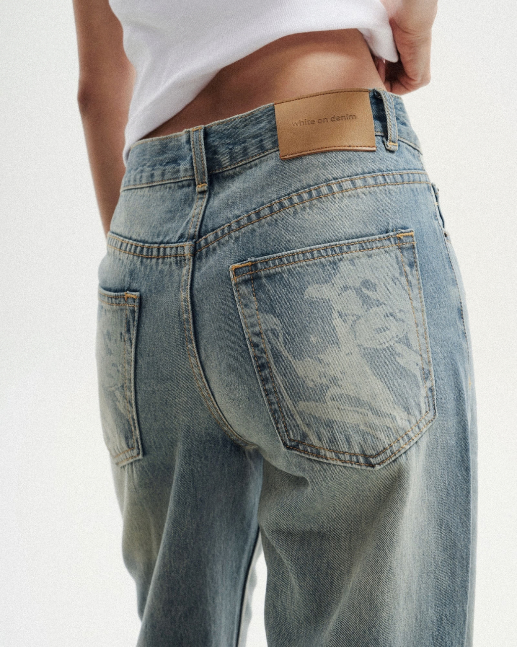 Floral Low-Rise Jean