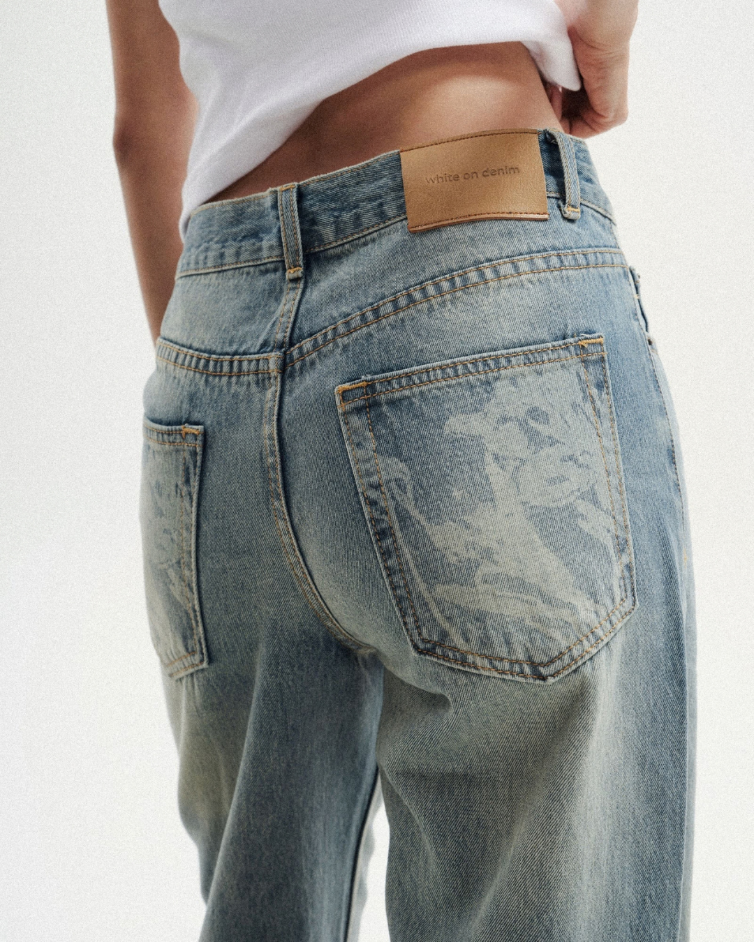 Floral Low-Rise Jean