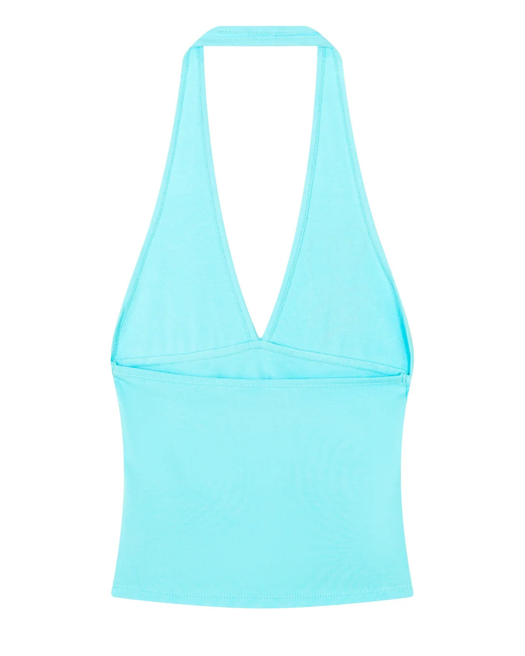 I AM HOT HALTER AQUA BLUE タンクトップ