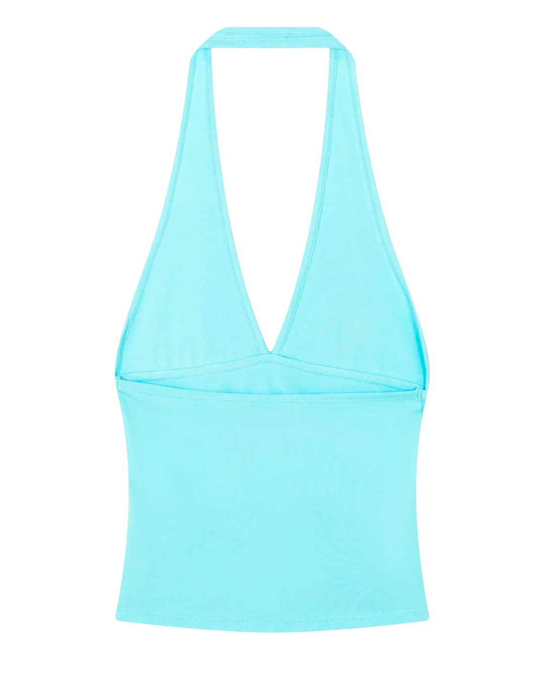 I AM HOT HALTER AQUA BLUE タンクトップ