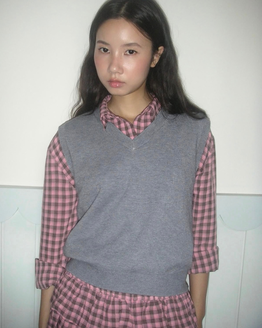 Tomie plaid トップ