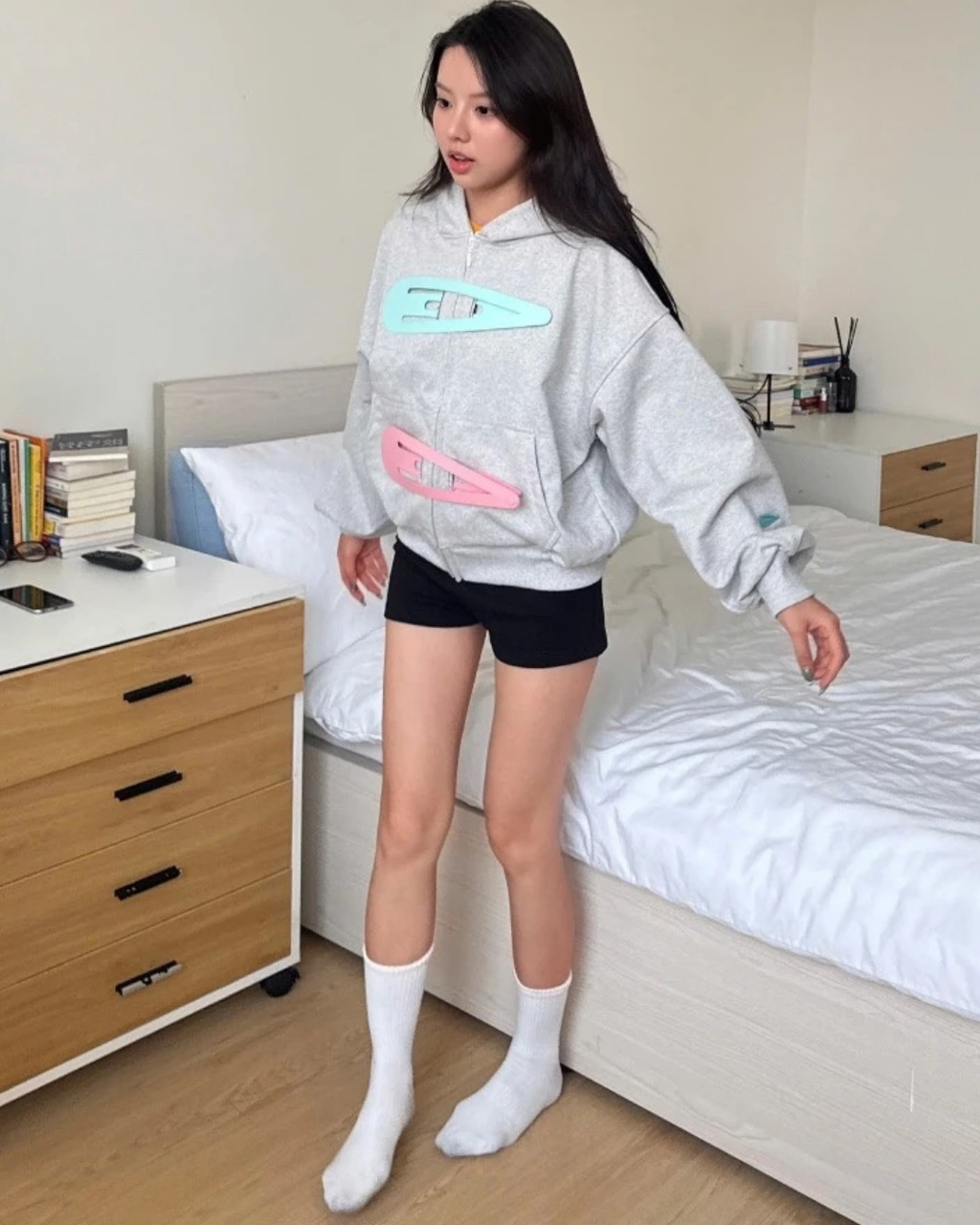 Hoodie Zip 2 Clips パーカー