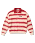 HADES COZY STRIPE POLO SWEATER