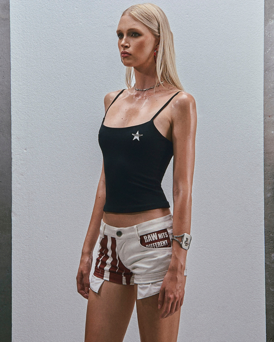 RAW Stars Printed Camisole トップ