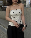 Polka Dot  Tube トップス