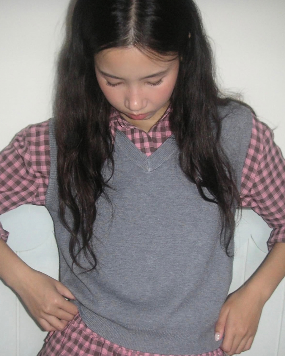 Tomie plaid トップ