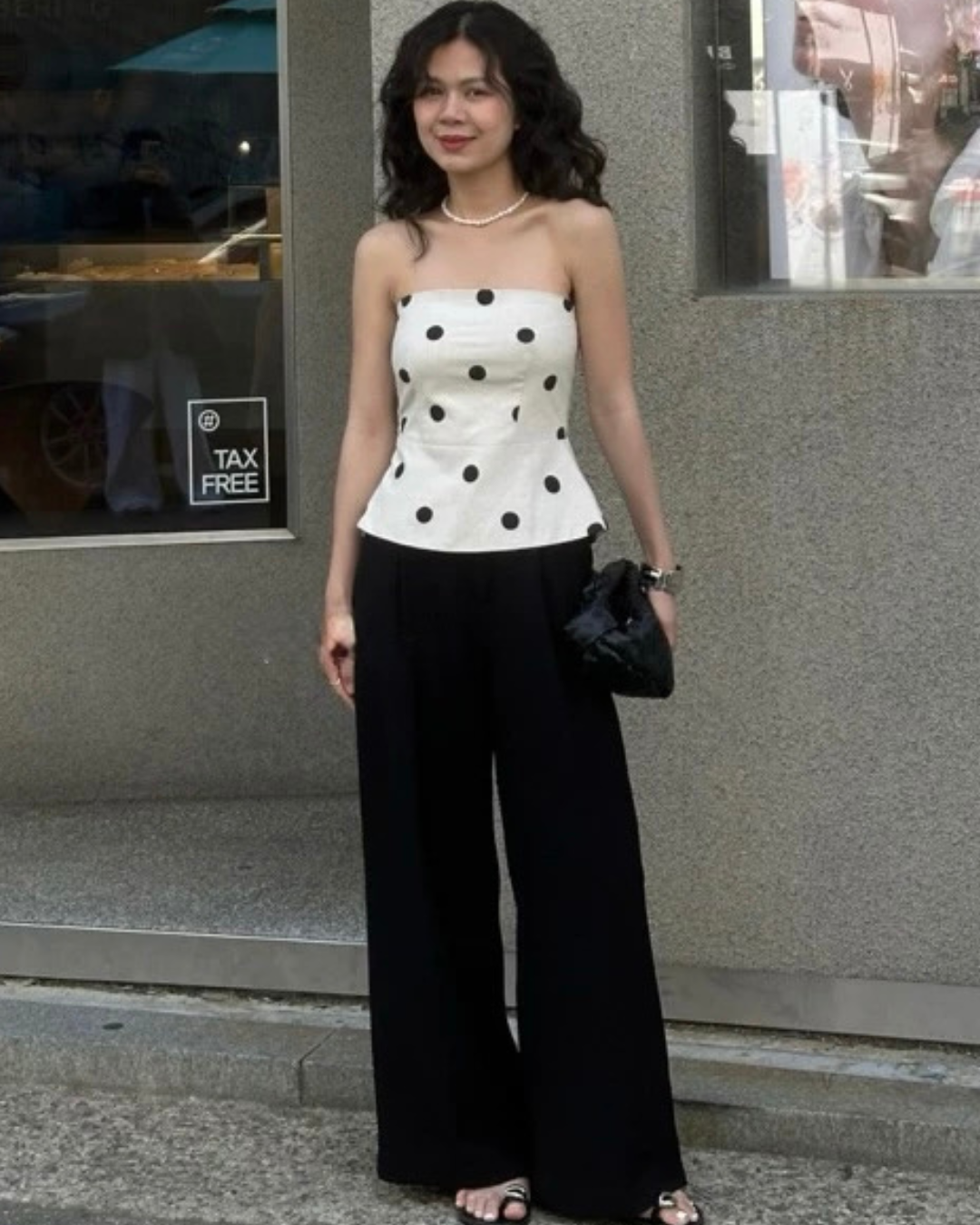 Polka Dot  Tube トップス