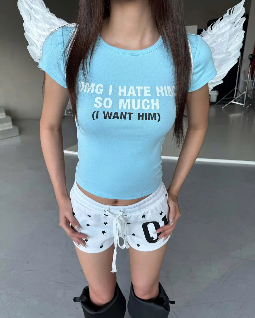 BABIE Tシャツ "WANT HIM"