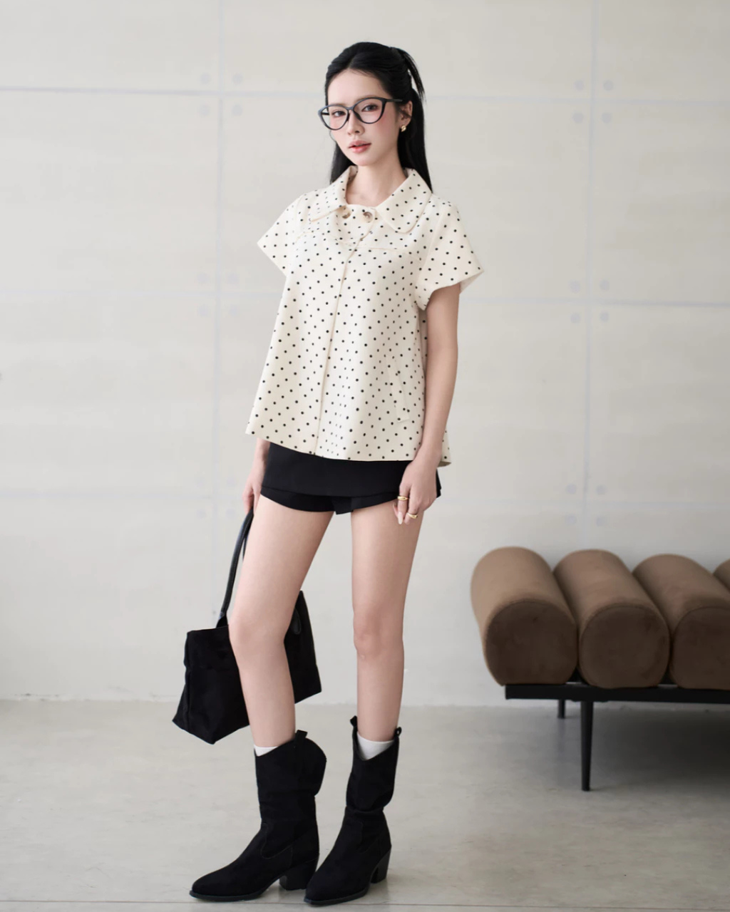 Bi Babydoll Dot トップ