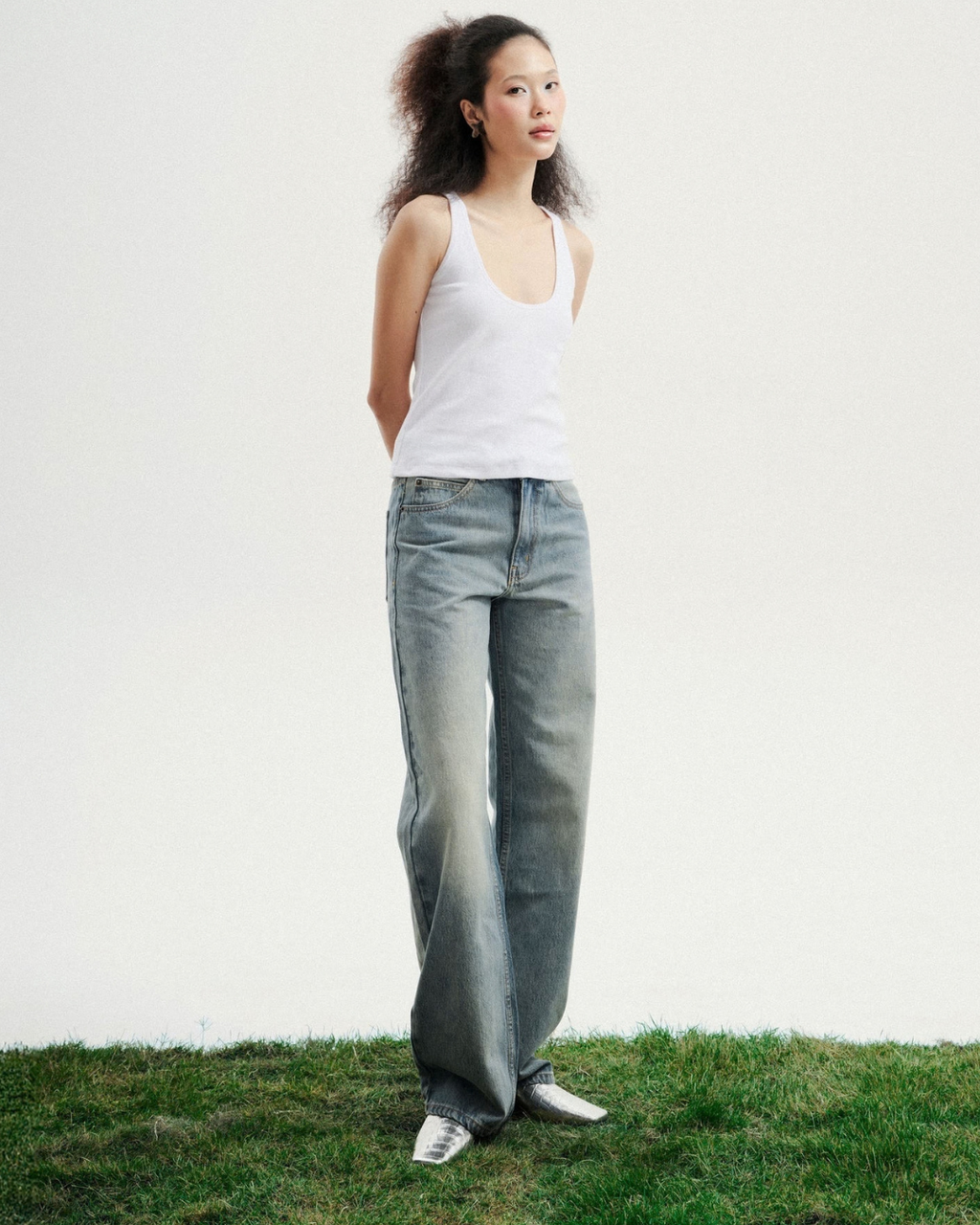 Floral Low-Rise Jean
