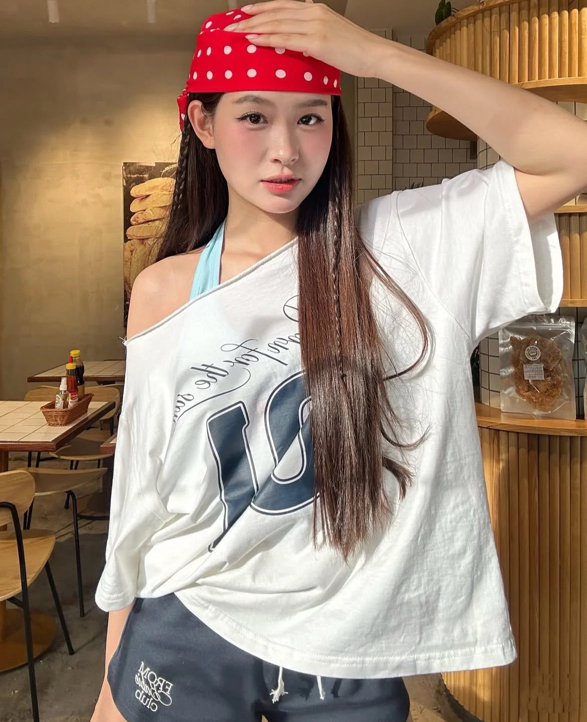Sun Off Shoulder Tシャツ