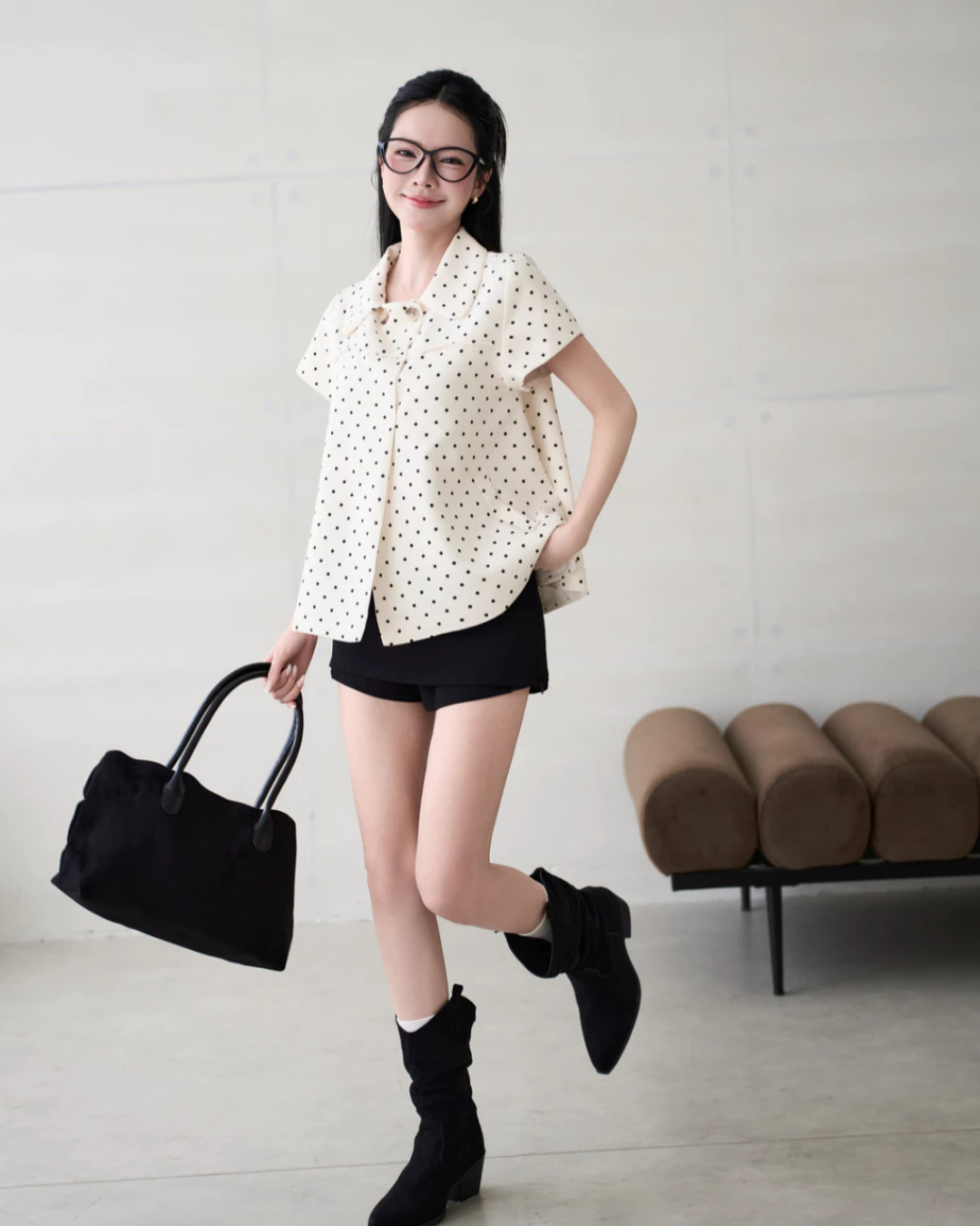Bi Babydoll Dot トップ