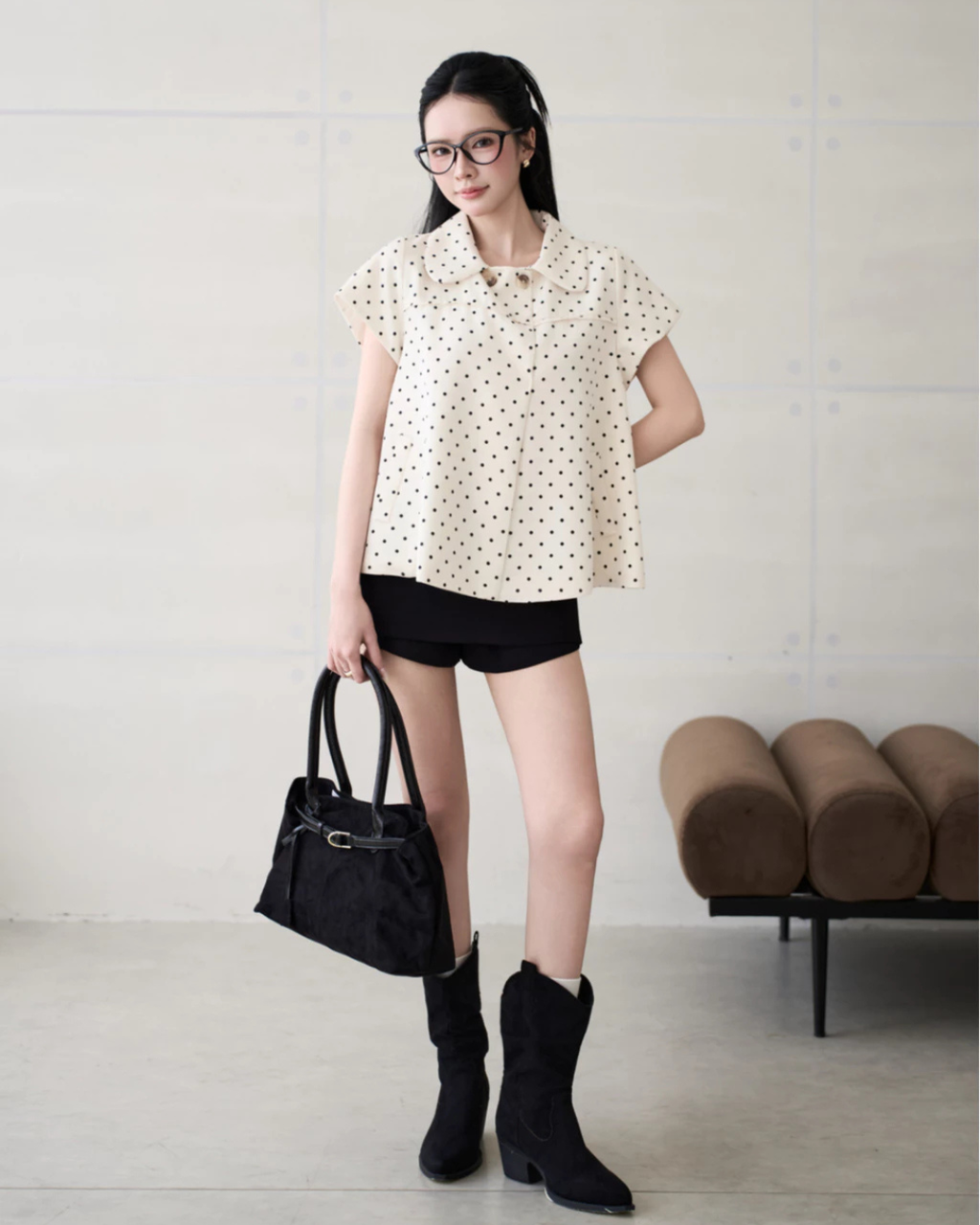 Bi Babydoll Dot トップ