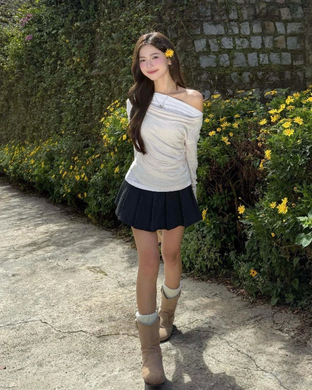 Feeling Long Sleeve トップ