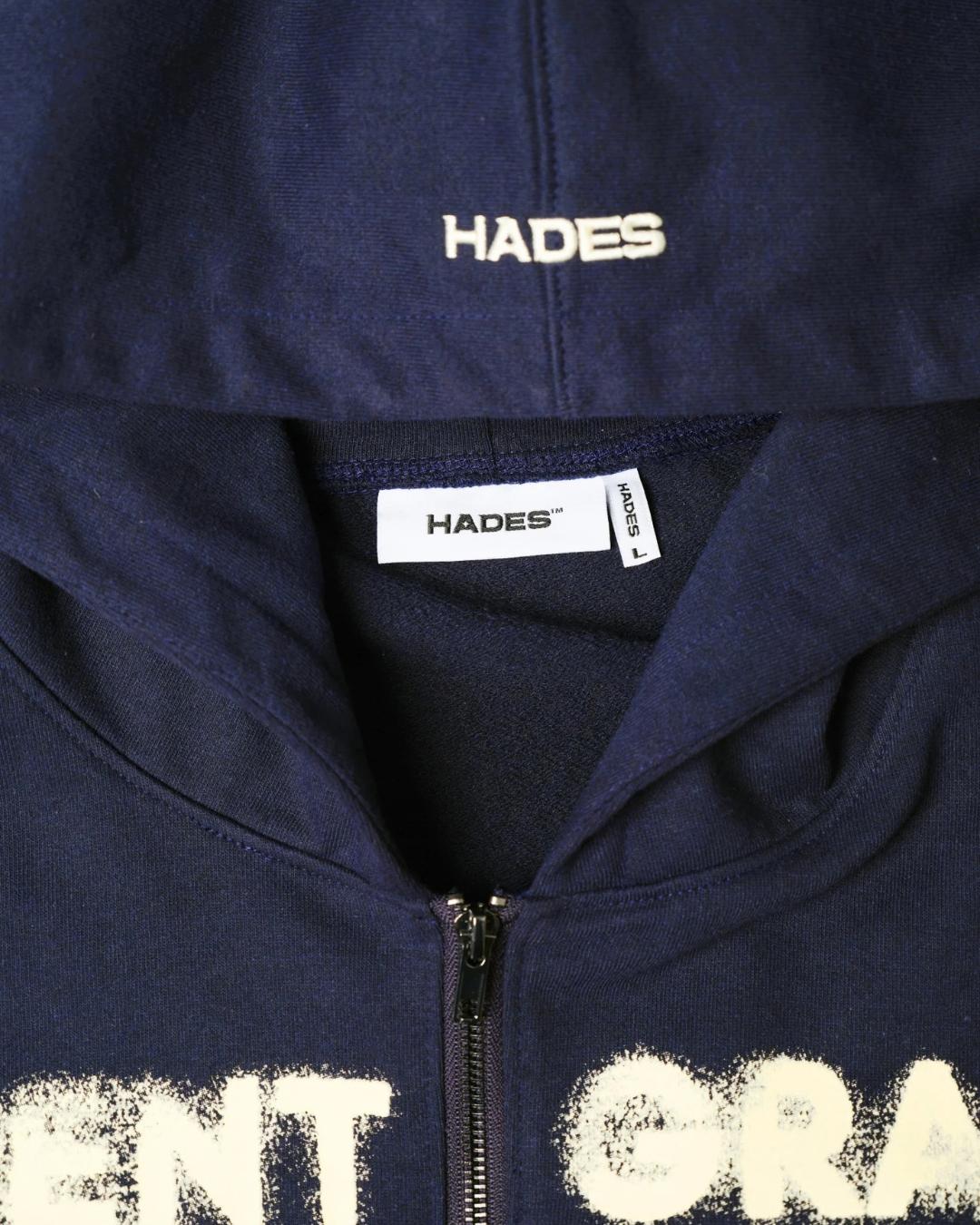 HEAVENS CALL HOODIE ZIP - BLUE NAVY