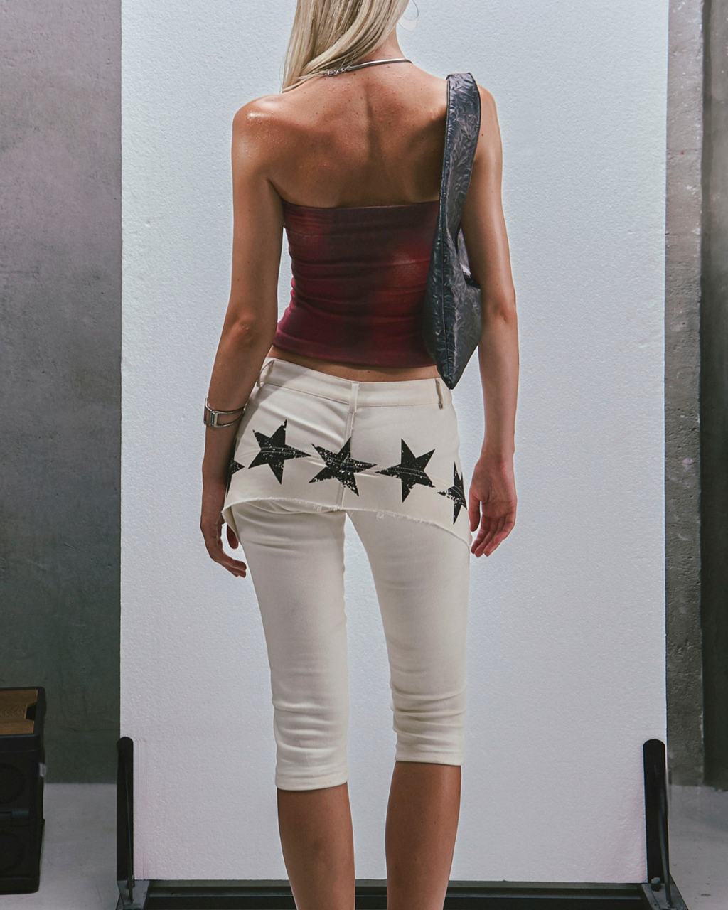 RAW Stars Printed Capri ジーンズ