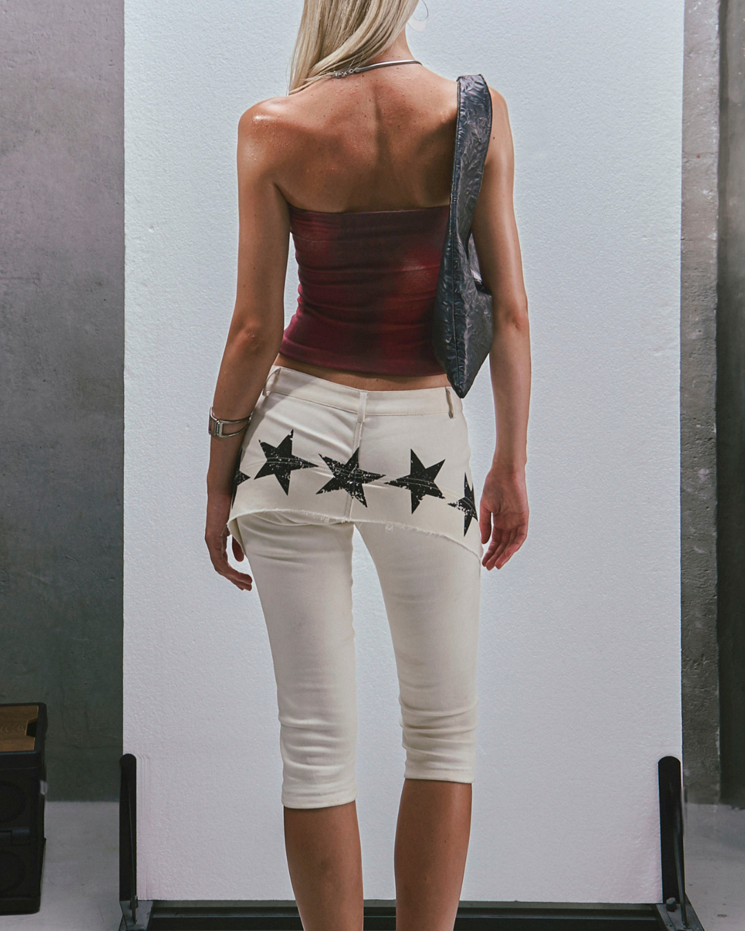 RAW Stars Printed Capri ジーンズ