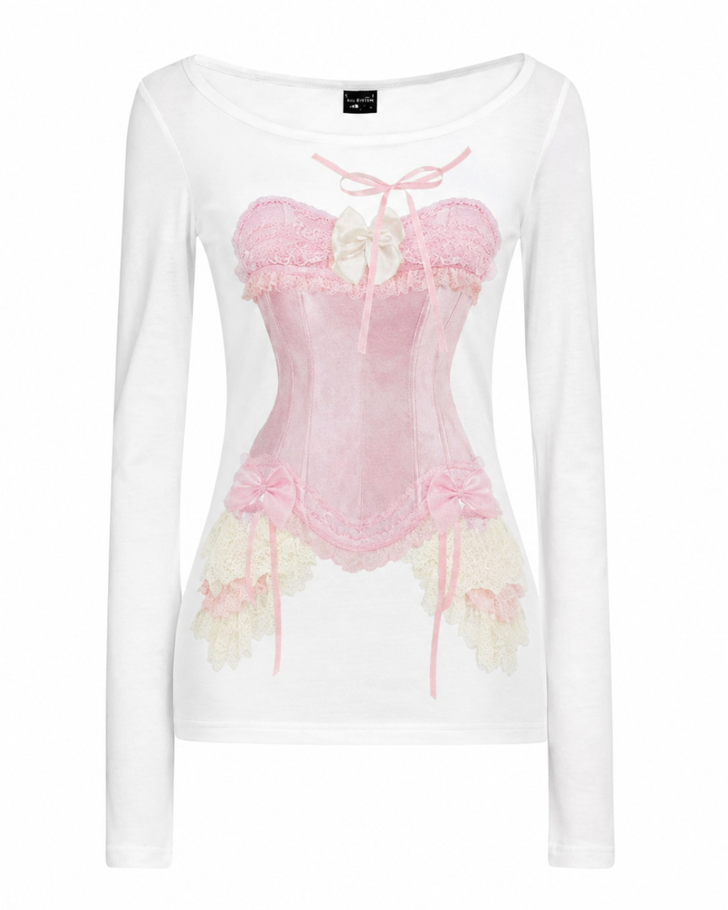 Pink Bone ロングTシャツ