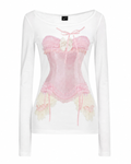 Pink Bone ロングTシャツ