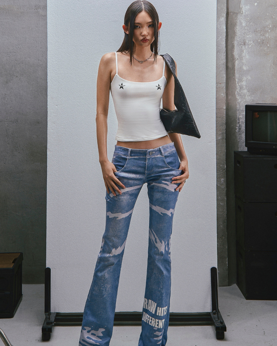 RAW Stars Printed Camisole トップ