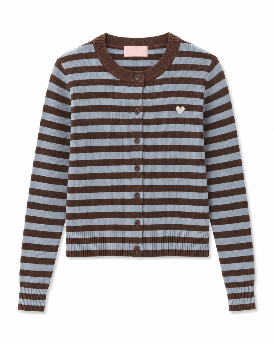 Striped ニットカーディガン
